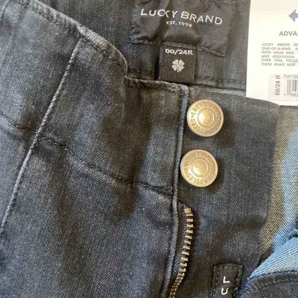 Lucky Brand Stevie high rise flare size 00/24R - Picture 3 of 5